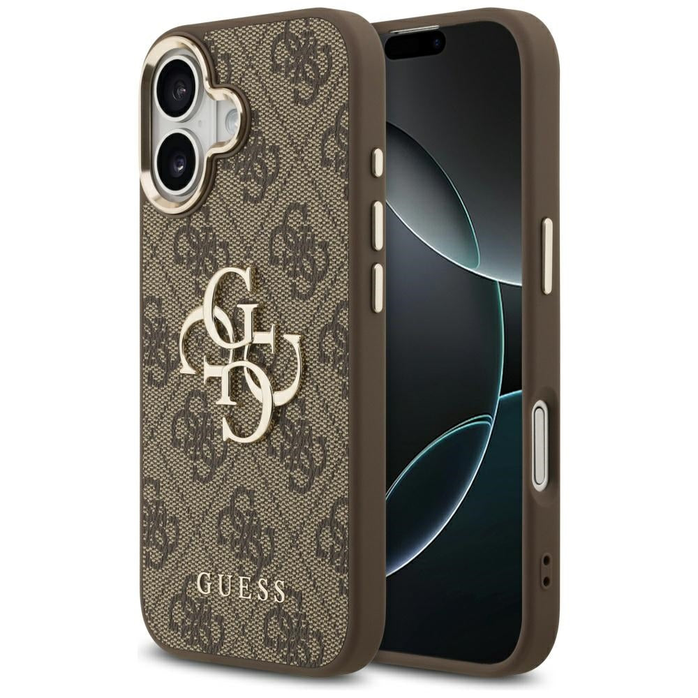 Guess 4G Big 4G Classic Logo Case til iPhone 17 - Brunt og Guld