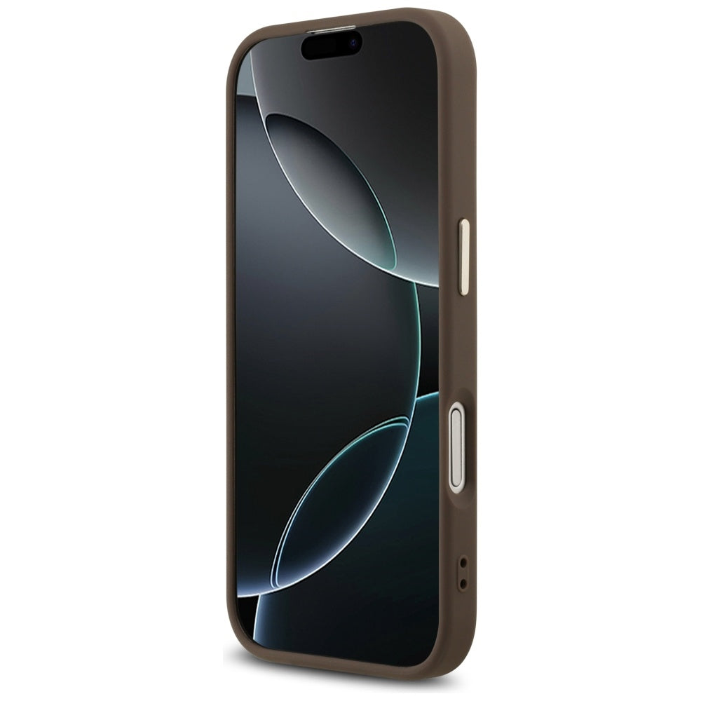 Guess 4G Big 4G Classic Logo Case til iPhone 17 - Brunt og Guld