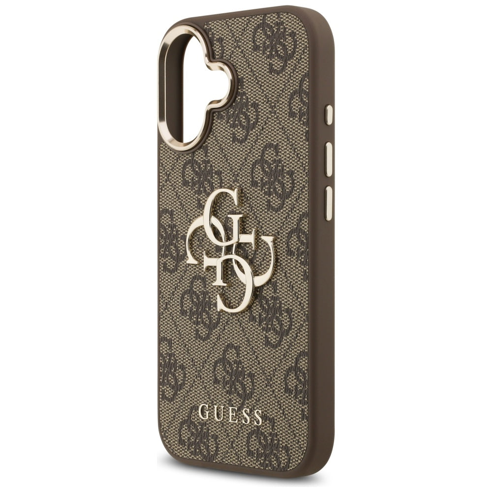 Guess 4G Big 4G Classic Logo Case til iPhone 17 - Brunt og Guld