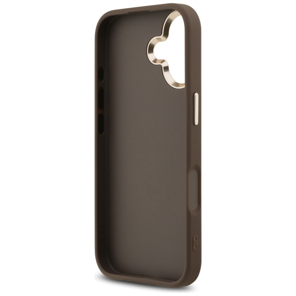 Guess 4G Big 4G Classic Logo Case for iPhone 17 - Brown and Gold