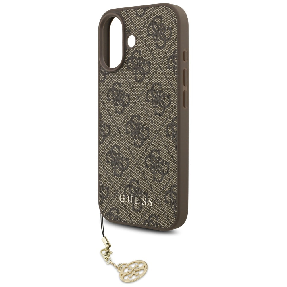Guess 4G Charms Collection MagSafe case for iPhone 17 - brown