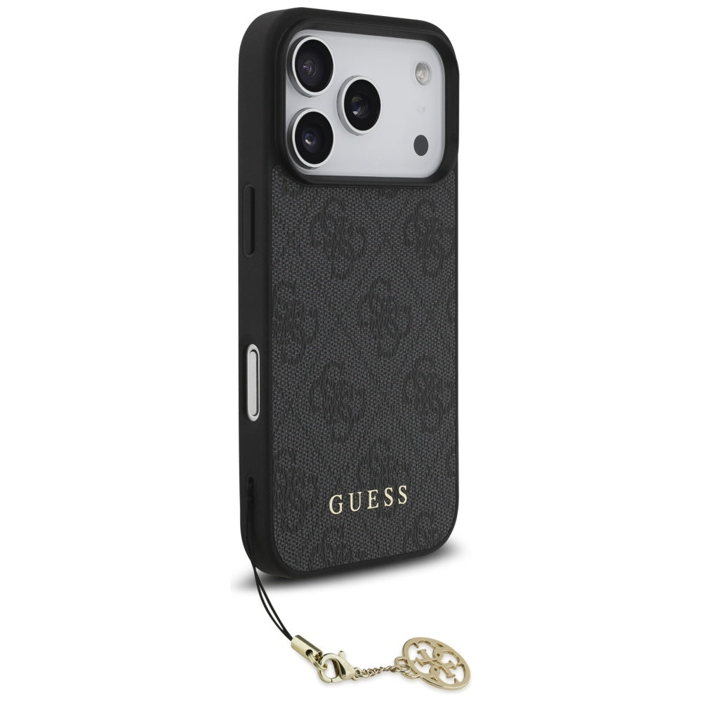 Guess 4G Charms Collection MagSafe-hylster til iPhone 17 Pro - sort