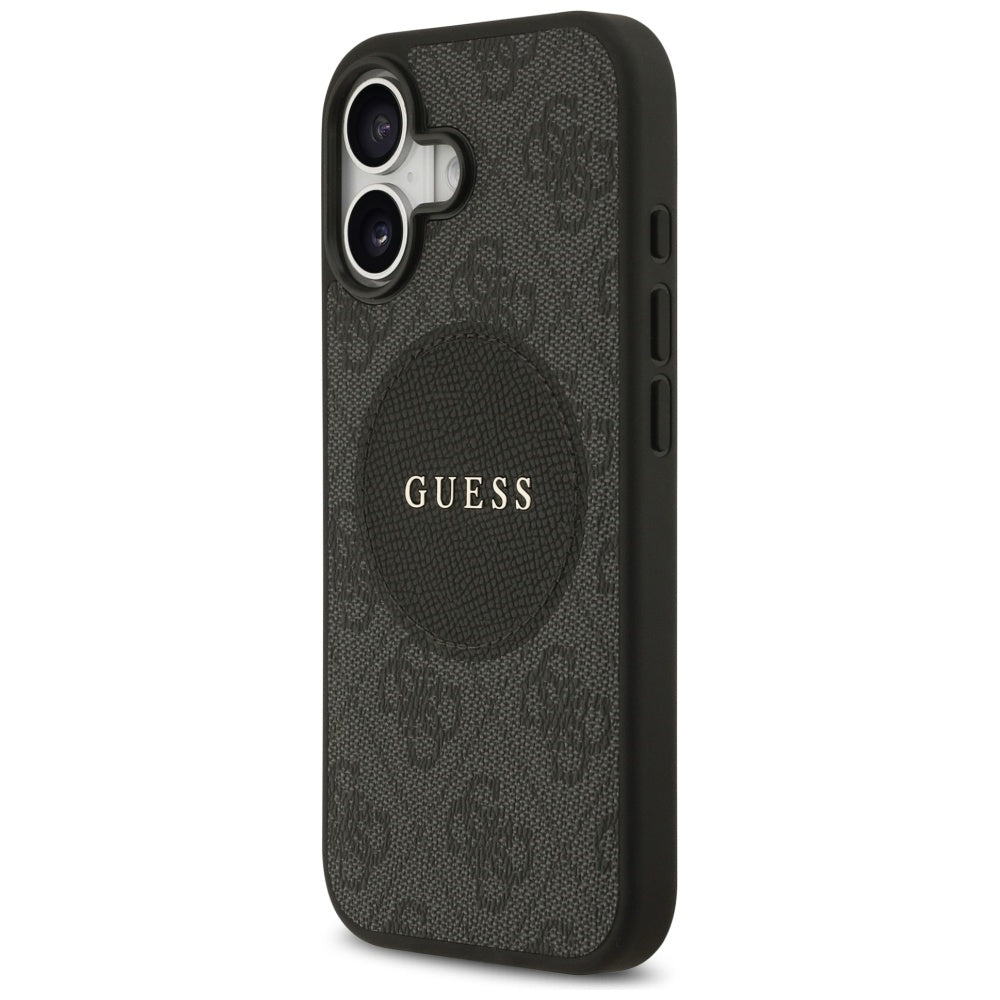Guess 4G Circle Classic Logo MagSafe-hylster til iPhone 17 - sort