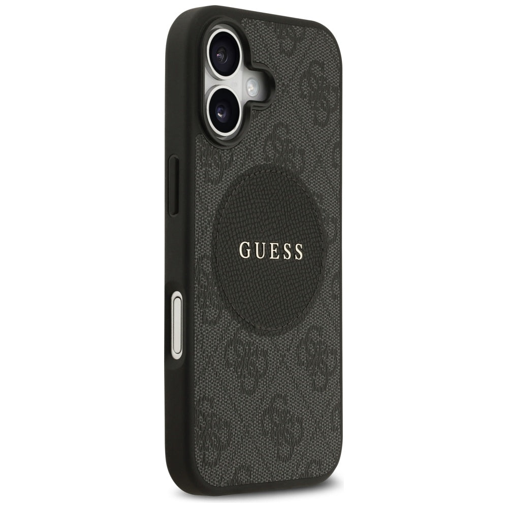 Guess 4G Circle Classic Logo MagSafe-hylster til iPhone 17 - sort