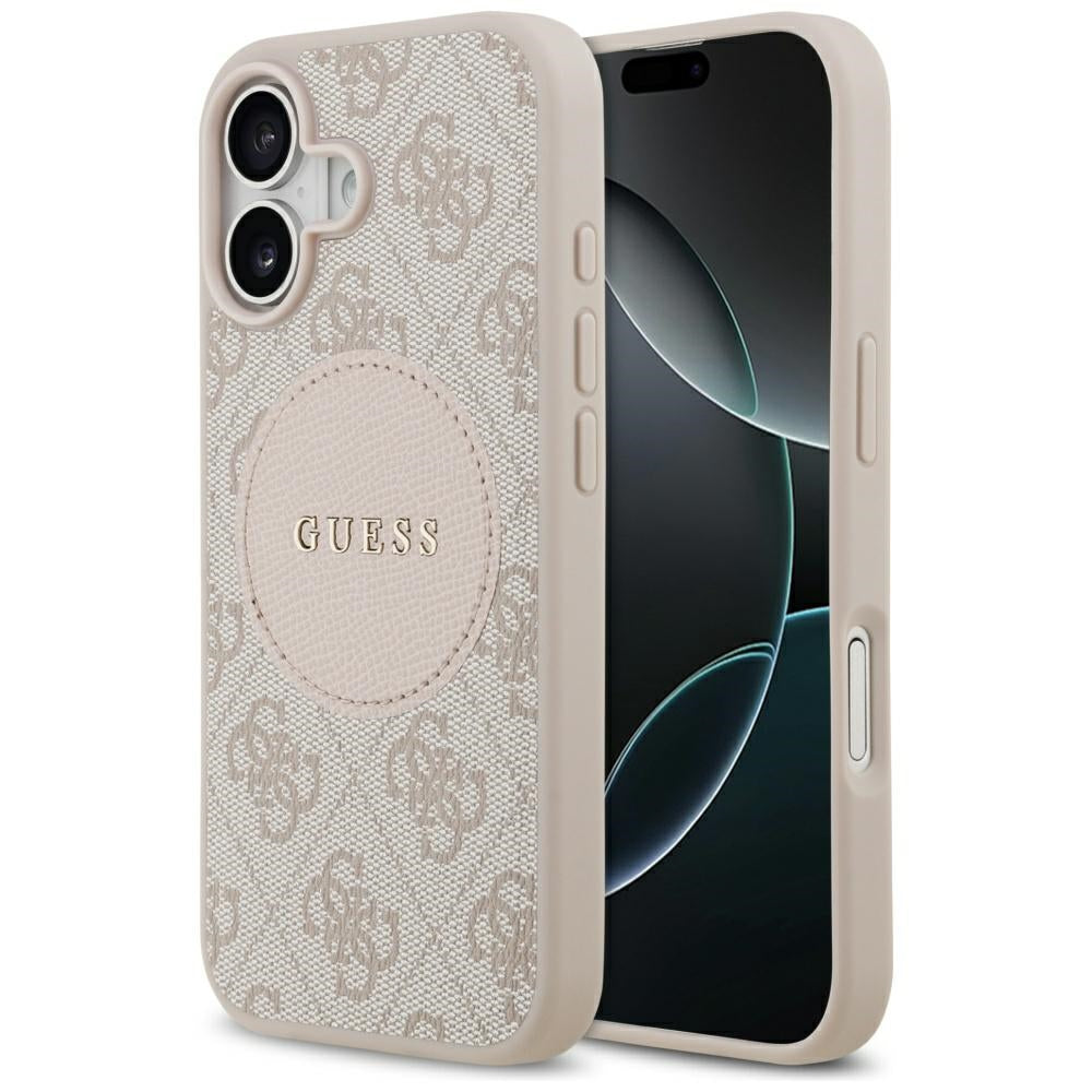 Guess 4G Circle Classic Logo MagSafe Case til iPhone 17 - Pink