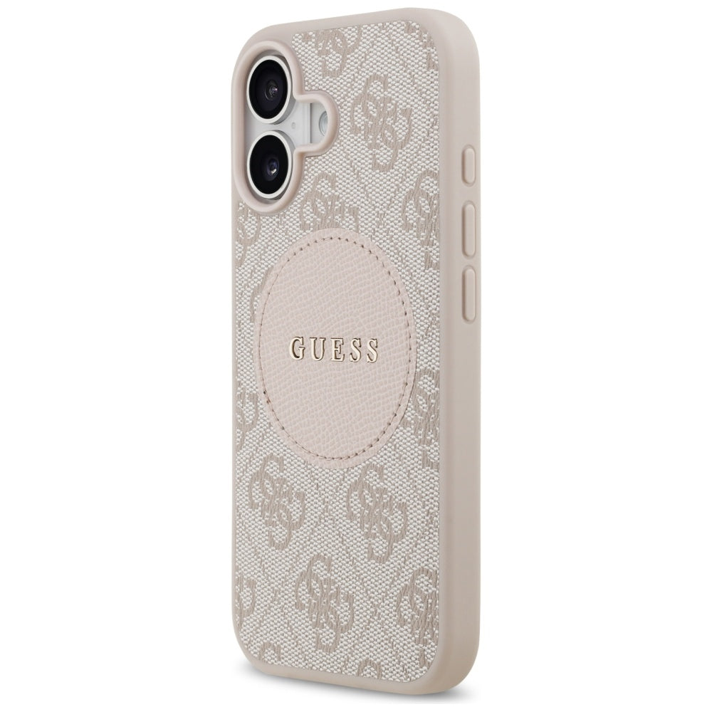 Guess 4G Circle Classic Logo MagSafe Case til iPhone 17 - Pink