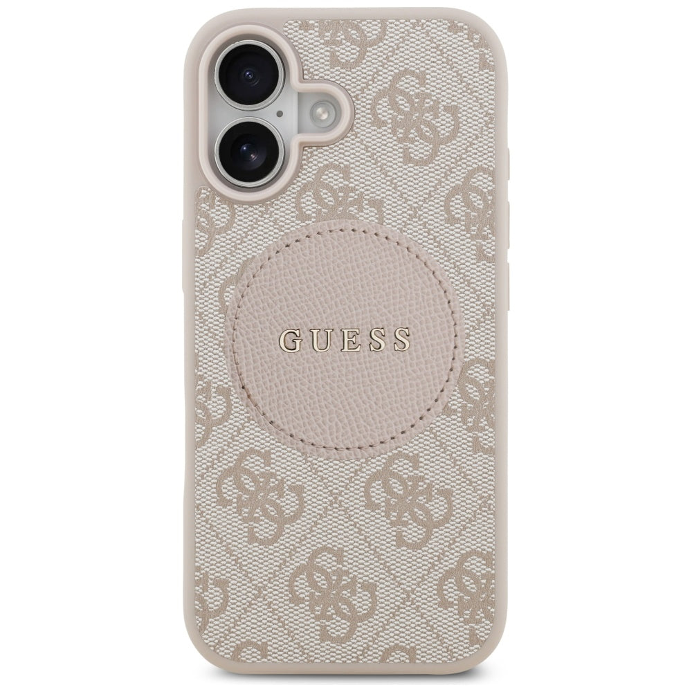 Guess 4G Circle Classic Logo MagSafe Case for iPhone 17 - Pink