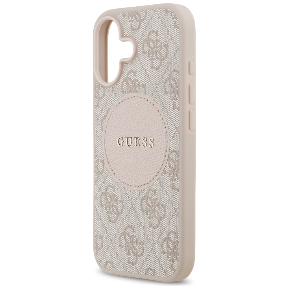 Guess 4G Circle Classic Logo MagSafe Case for iPhone 17 - Pink