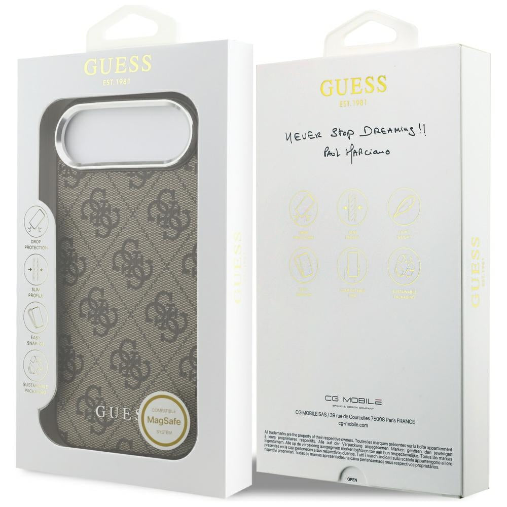 Guess 4G Classic Logo MagSafe Case til iPhone Air - Brunt