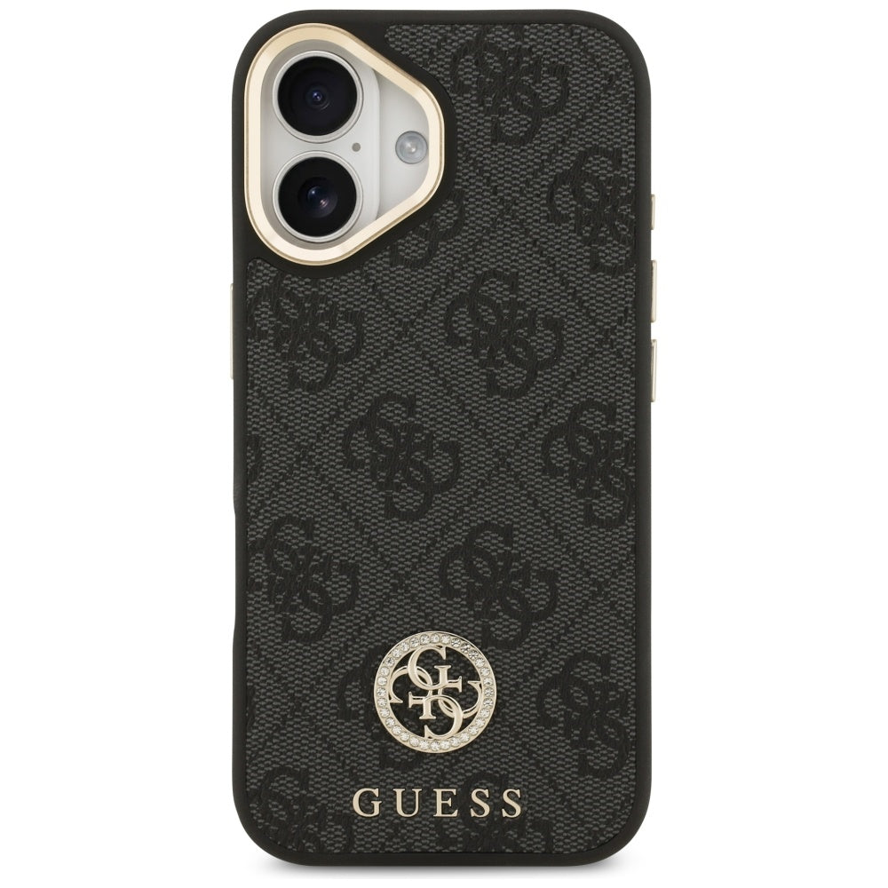 Guess 4G Strass Logo MagSafe-hylster til iPhone 17 - sort