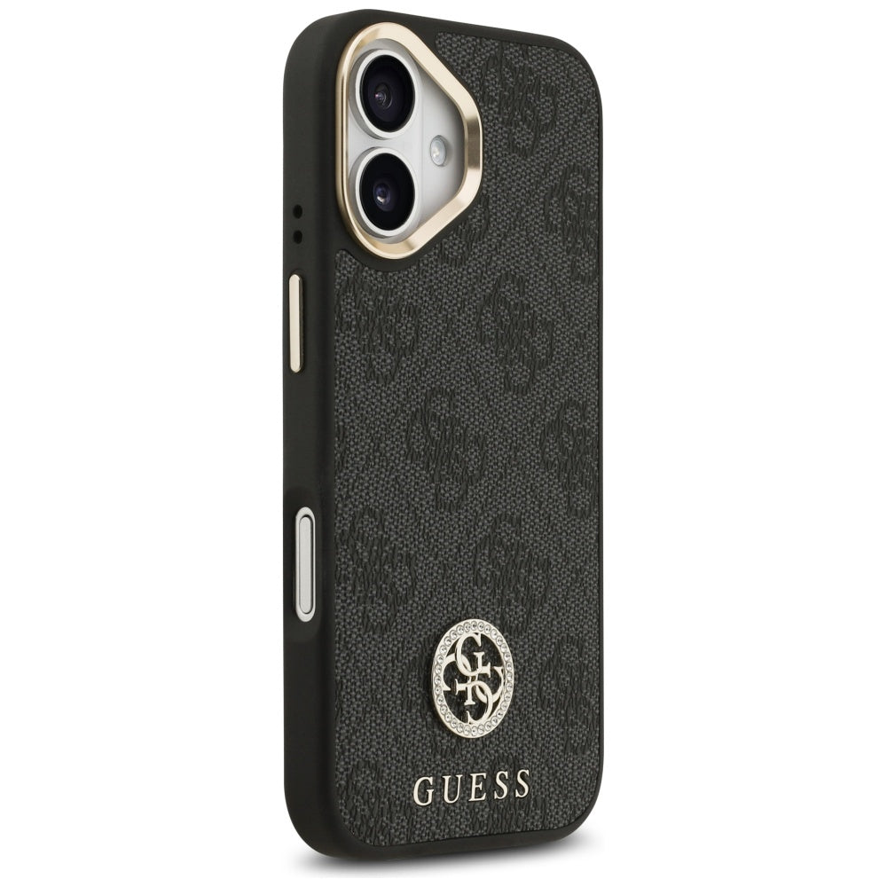 Guess 4G Strass Logo MagSafe-hylster til iPhone 17 - sort