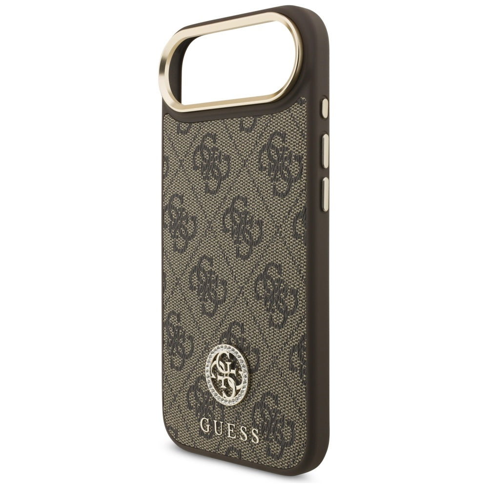 Guess 4G Strass Logo MagSafe Case til iPhone Air - Brunt