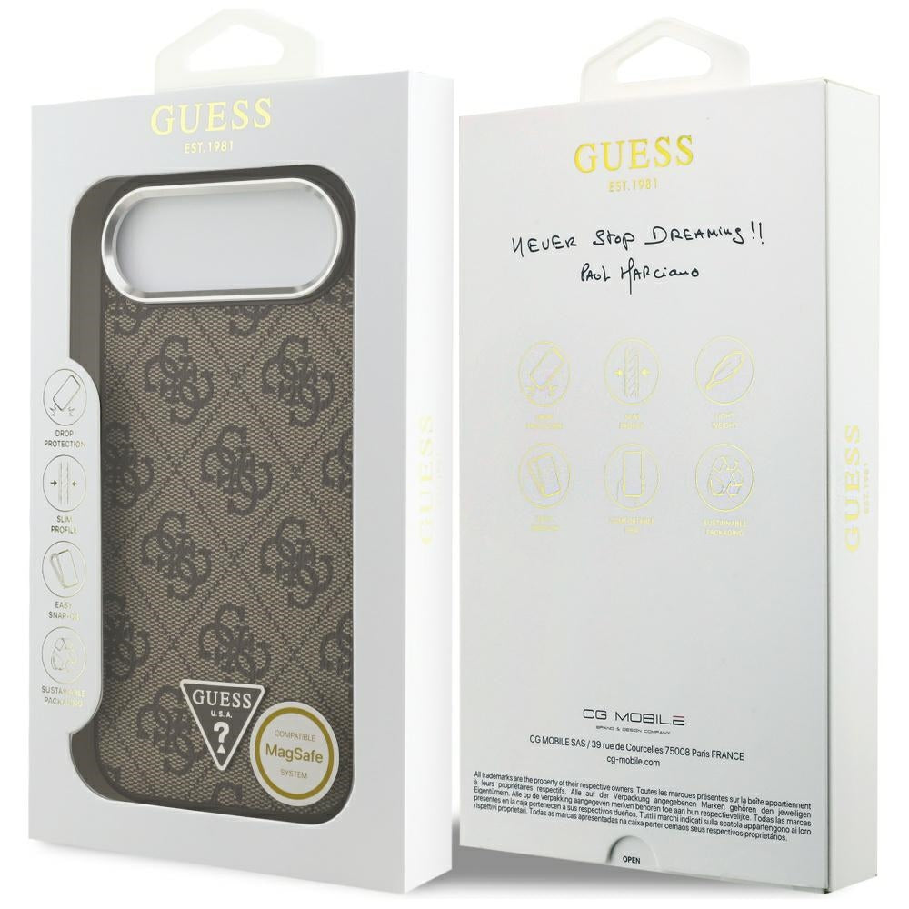 Guess 4G Triangle Logo MagSafe-kasse til iPhone Air - brun