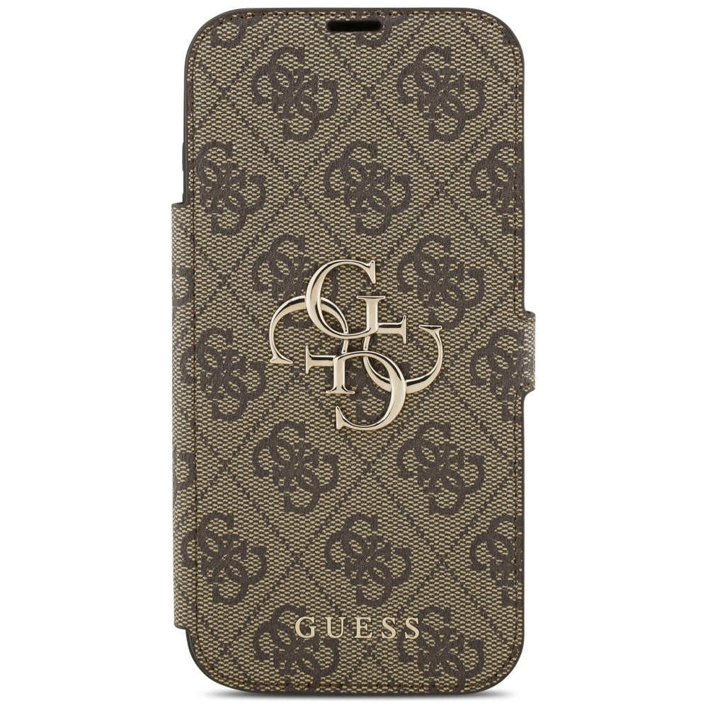 Guess Book 4G Metal Logo Case til iPhone 17 Pro Max - Brunt