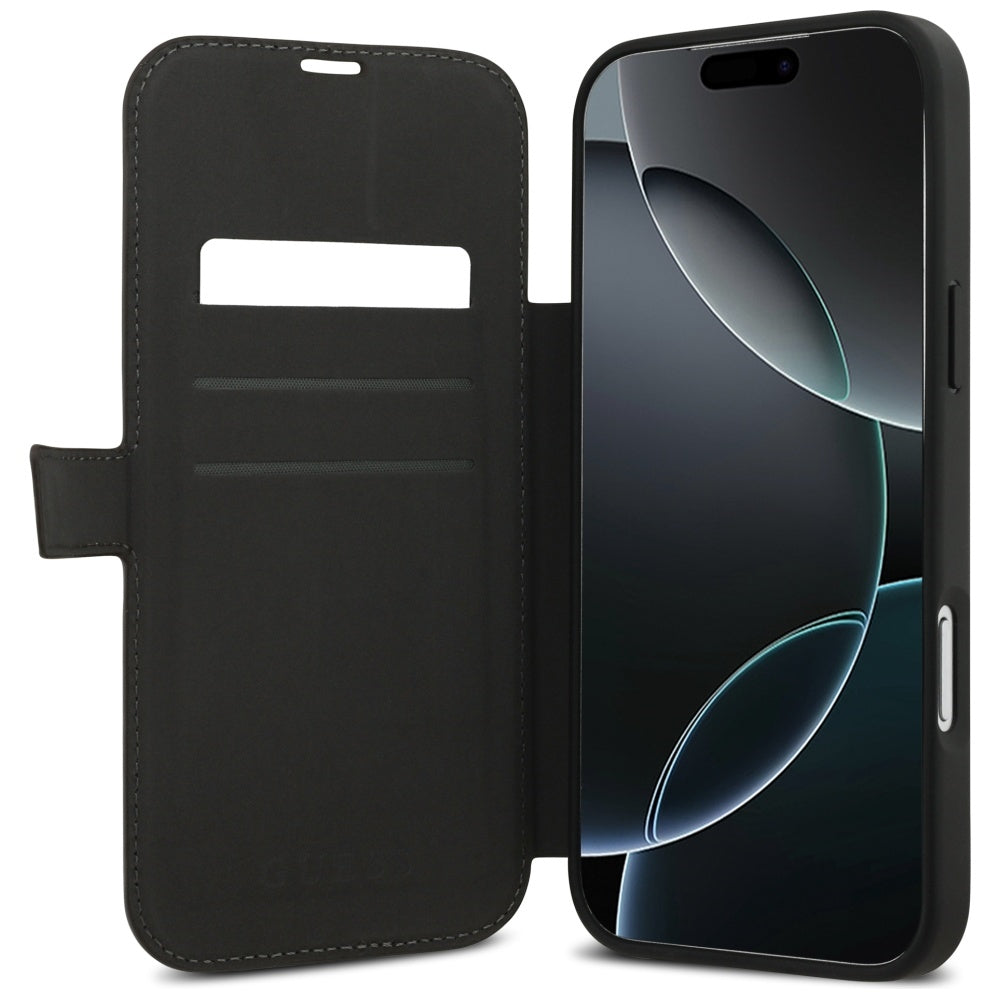 Guess Book 4G Metal Logo Case til iPhone 17 Pro Max - Brunt