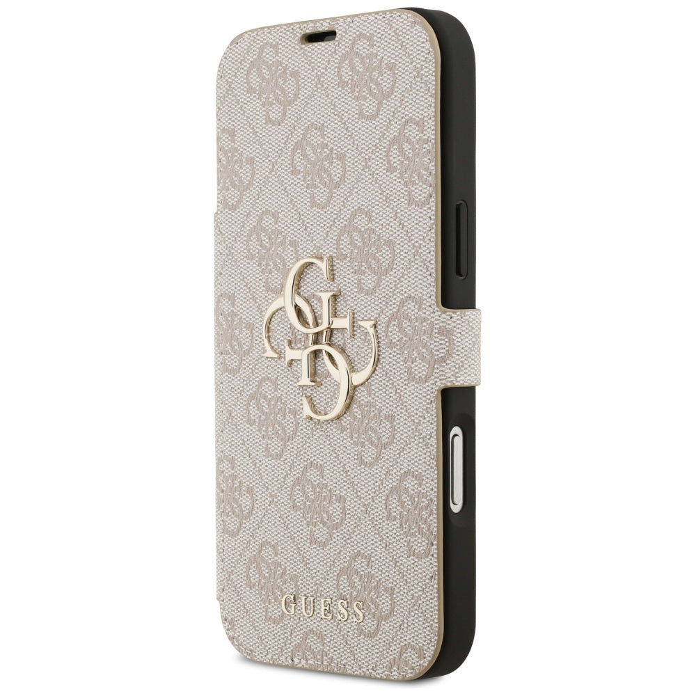 Guess Book 4G Metal Logo Case for iPhone 17 Pro Max - Pink