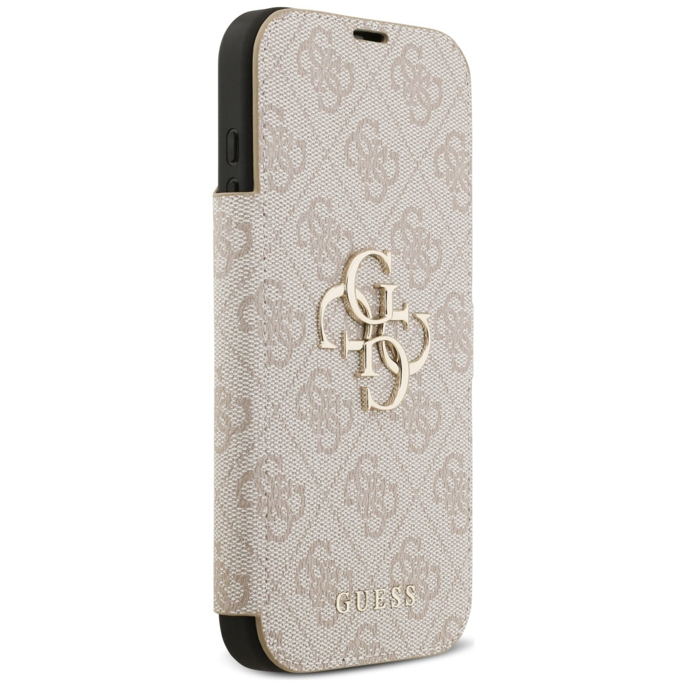 Guess Book 4G Metal Logo Case for iPhone 17 Pro Max - Pink