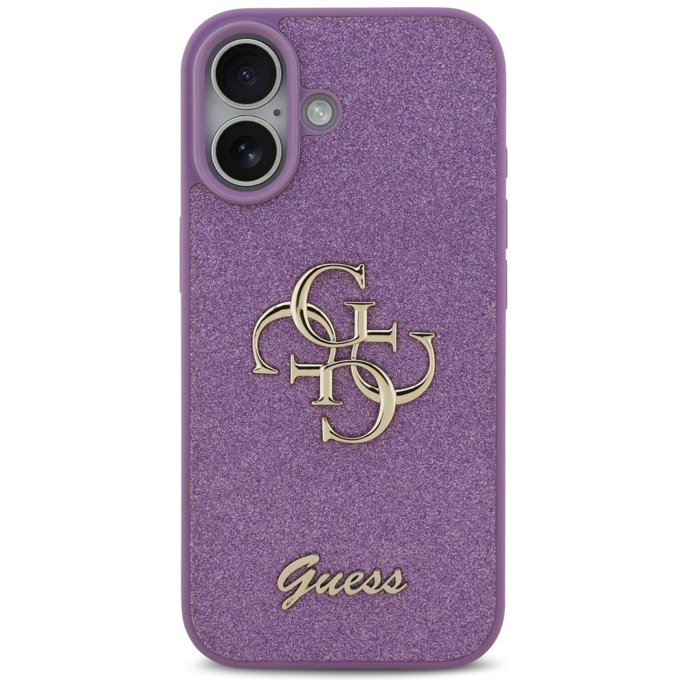 Guess Fixed Glitter Big 4G case til iPhone 17 - lilla