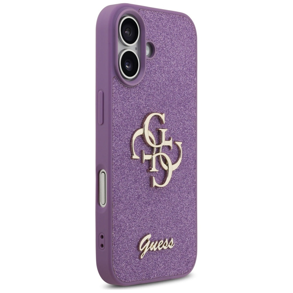 Guess Fixed Glitter Big 4G case til iPhone 17 - lilla