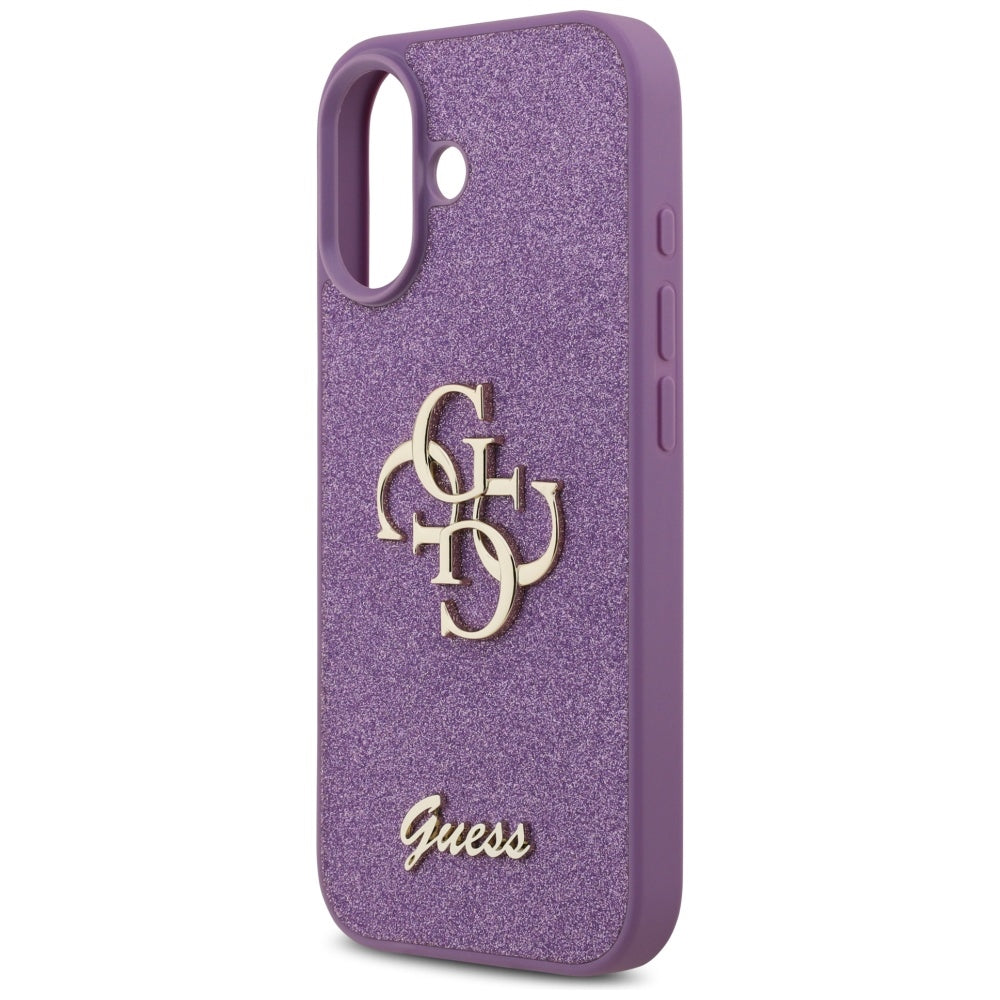 Guess Fixed Glitter Big 4G case til iPhone 17 - lilla