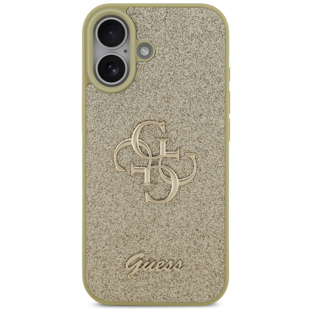 Guess Fixed Glitter Big 4G case til iPhone 17 - guld