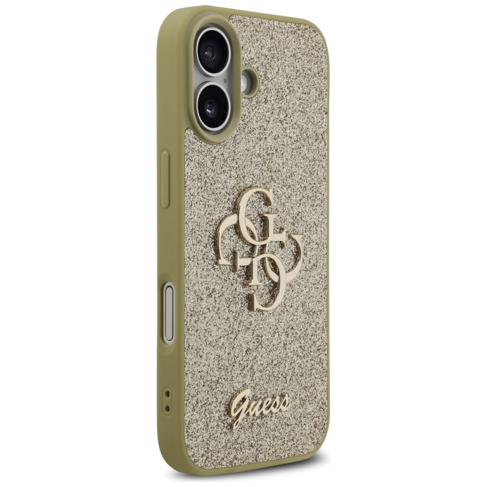 Guess Fixed Glitter Big 4G case til iPhone 17 - guld