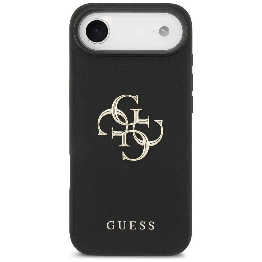 Guess Grained Big 4G & Classic Logo-kasse til iPhone Air - sort