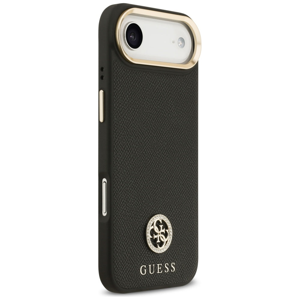 Guess Grained Strass Logo MagSafe-kasse til iPhone Air - sort