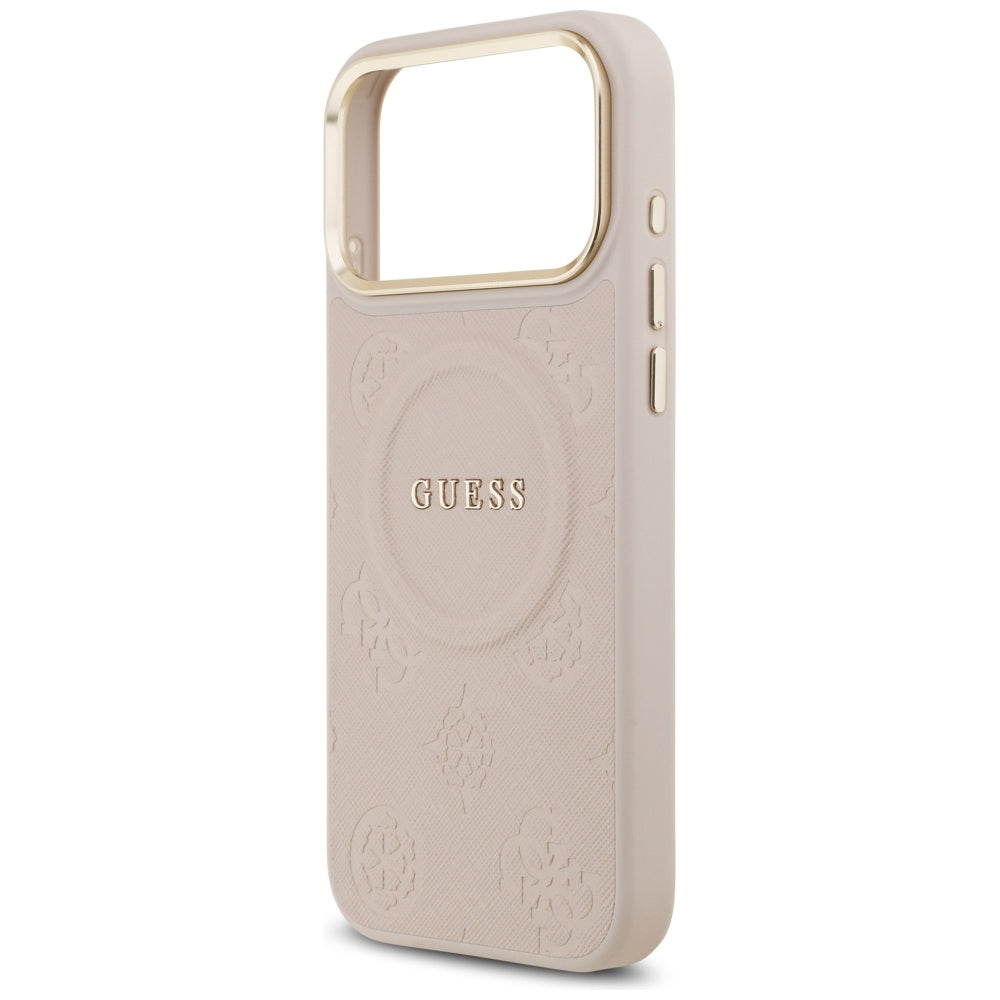Guess Peony Hot Stamp MagSafe Case til iPhone 17 Pro Max - Pink