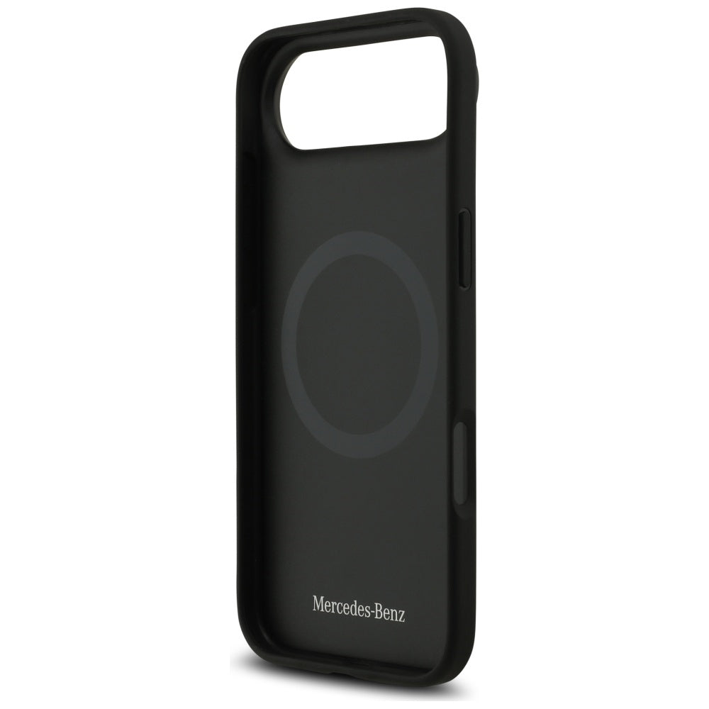 Mercedes læder Large Laurel Leave MagSafe fodtøj til iPhone Air - sort