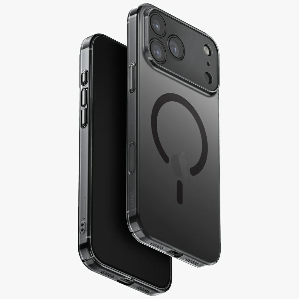 Uniq Airsuit Case til iPhone 17 Pro Max Magclick opladning - sort