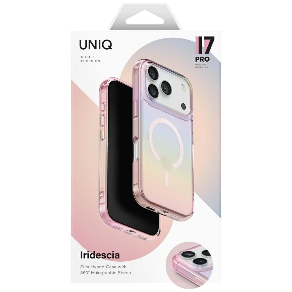Uniq Iridescia Case til iPhone 17 Pro Magclick opladning - flerfarvet