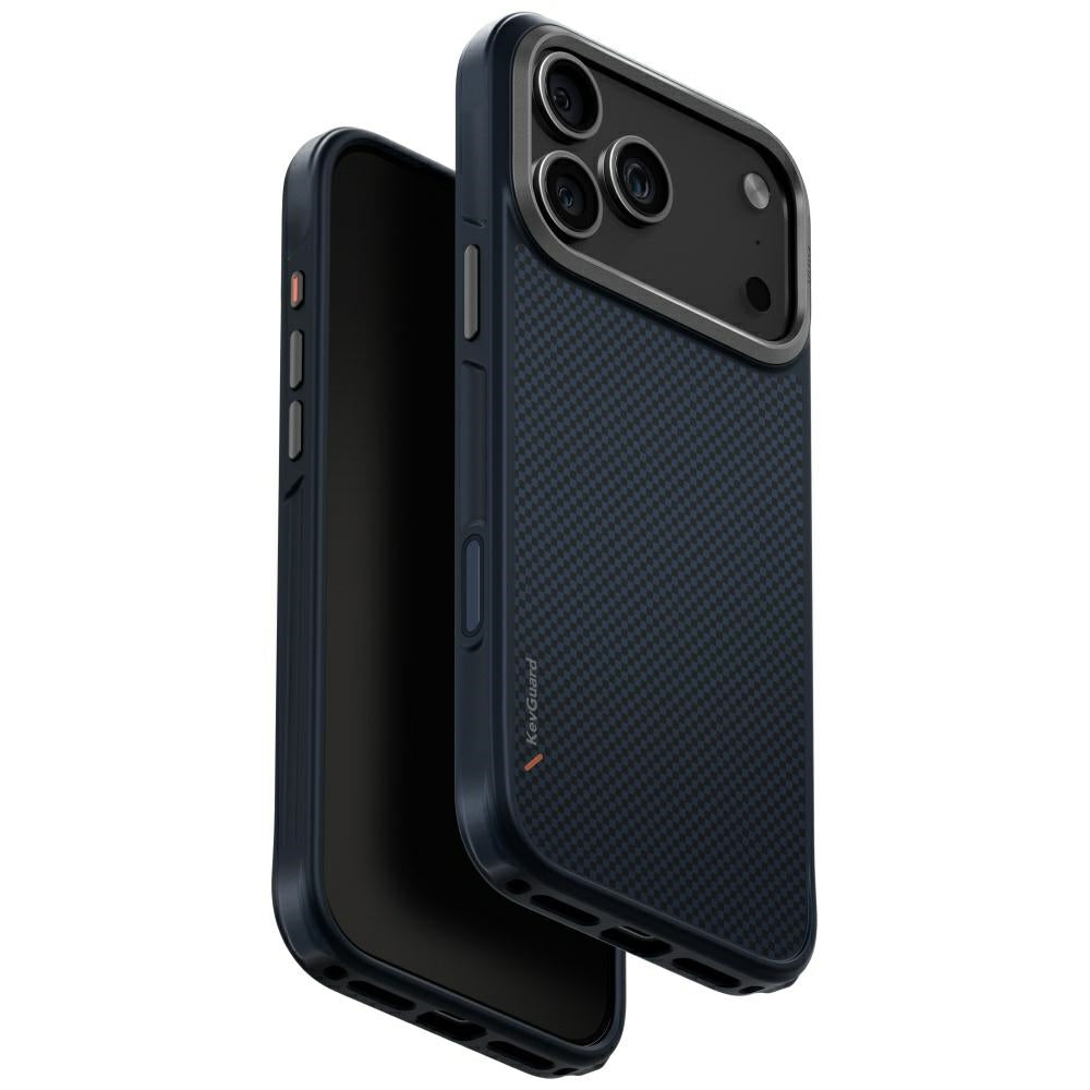 Uniq Keva Case til iPhone 17 Pro Max Magclick opladning - Blå