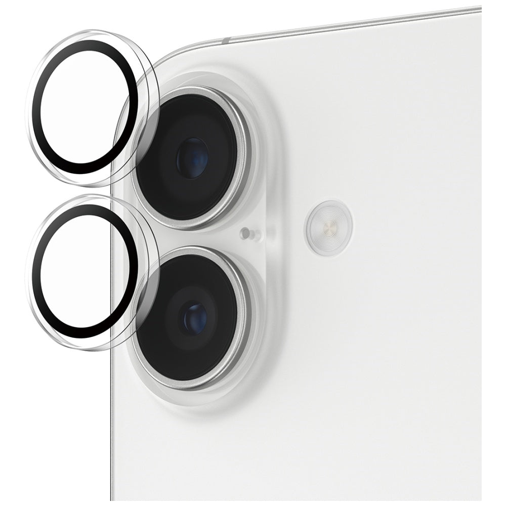 PanzerGlass Hoops Hæmmede glas lins skærmbeskytter til iPhone 16 / 16 Plus / 17