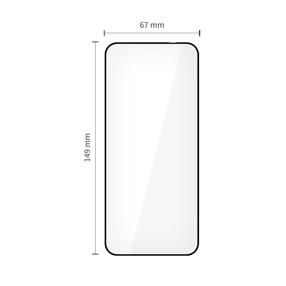 Tech-Protect Glass Fit+ 2-pakke hærdet glas til Motorola Edge 50 Neo / 60 Neo - sort