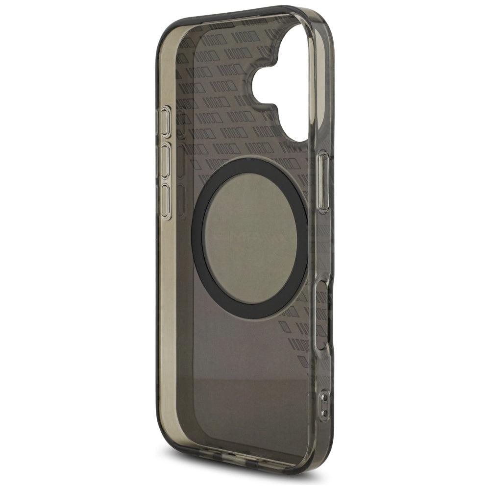 AMG Nauble Layer Transparent Smocked MagSafe Case til iPhone 17 - sort