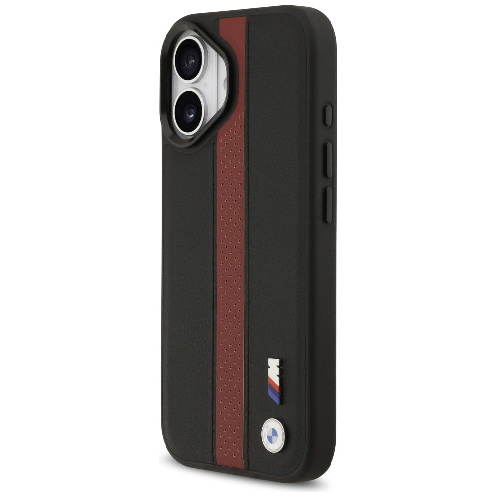 BMW M Perforeret Stripe Logo MagSafe Case til iPhone 17 - Rød