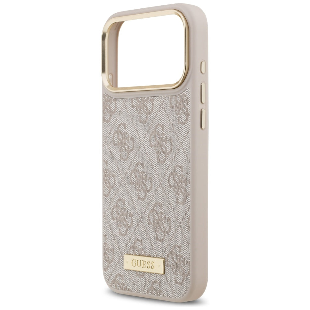 Guess 4G Logo Plate MagSafe Case til iPhone 17 Pro Max - Pink
