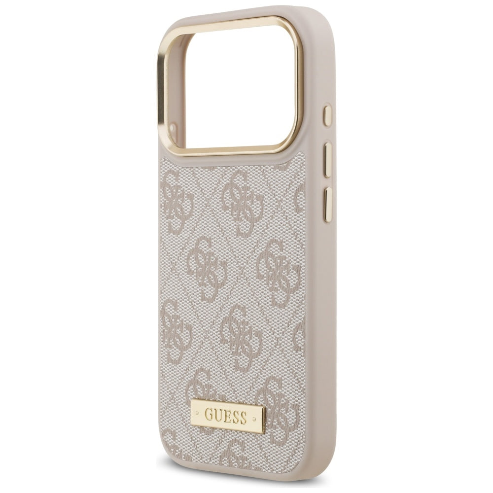 Guess 4G Logo Plate MagSafe Case til iPhone 17 Pro - Pink