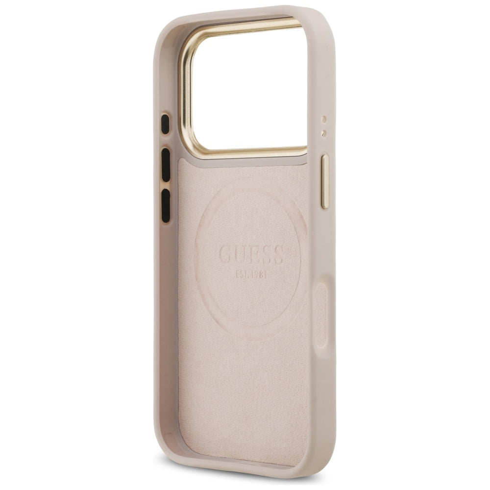 Guess 4G Logo Plate MagSafe Case til iPhone 17 Pro - Pink