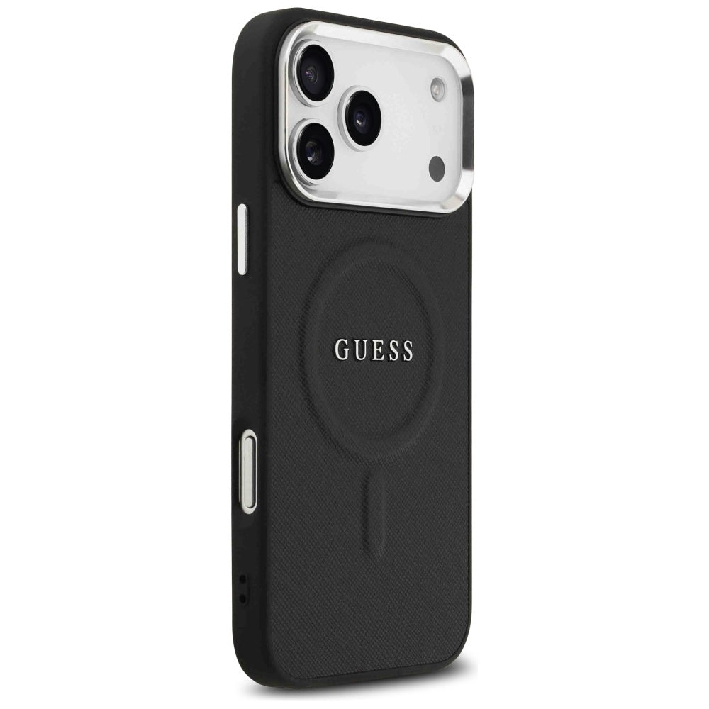 Guess Classic Logo MagSafe Case til iPhone 17 Pro Max - sort