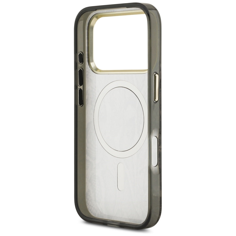 Guess Python Pattern MagSafe Case for iPhone 17 Pro - Brown