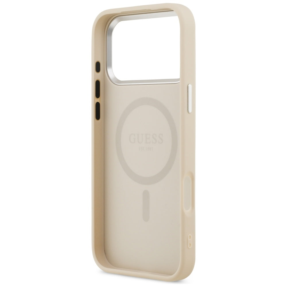 Guess Triangle Logo MagSafe Case til iPhone 17 Pro Max - Beige