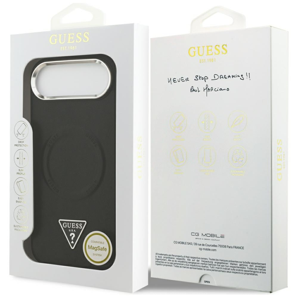 Guess Triangle Logo MagSafe Case til iPhone Air - sort