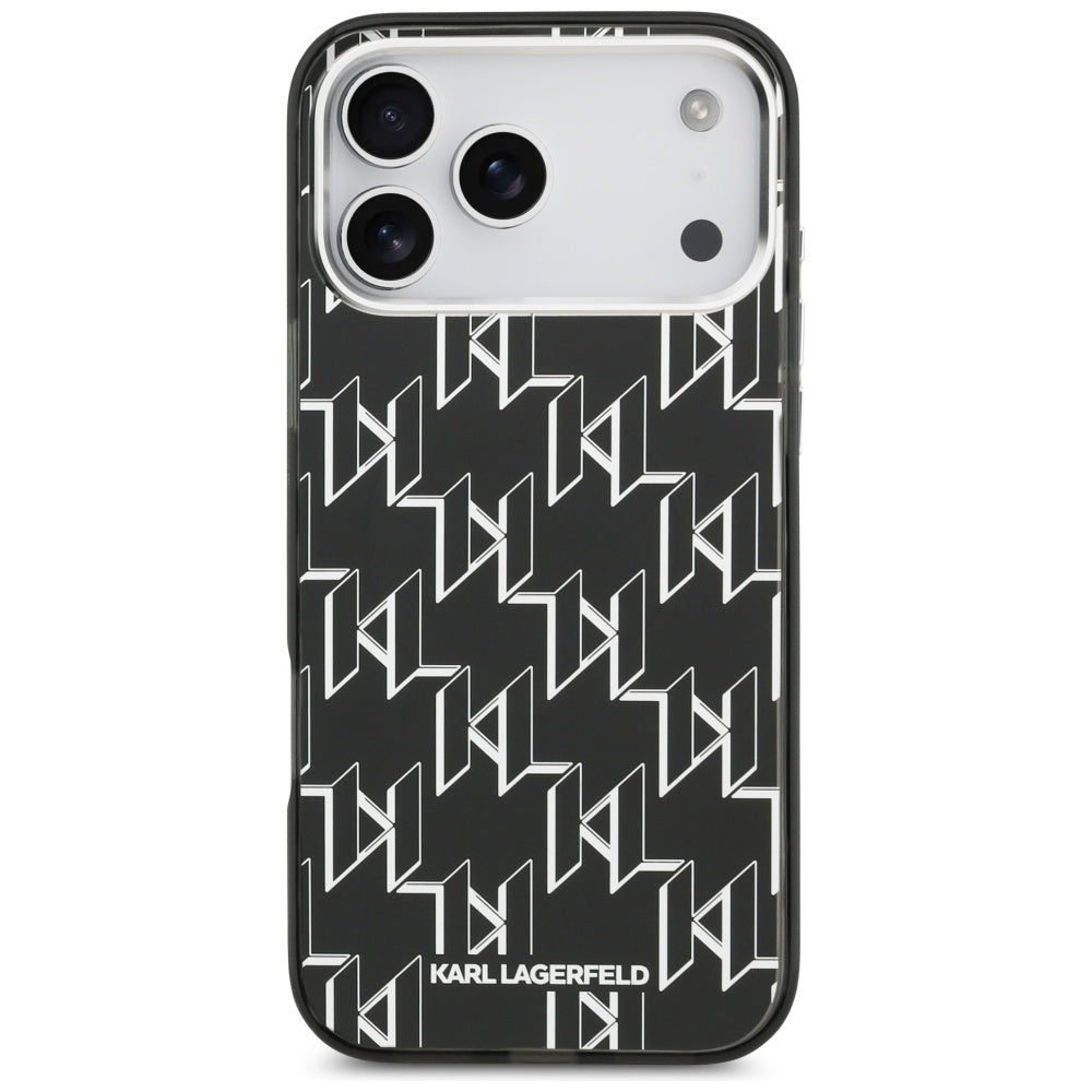 Karl Lagerfeld IML KL Monogram MagSafe Case til iPhone 17 Pro Max - sort