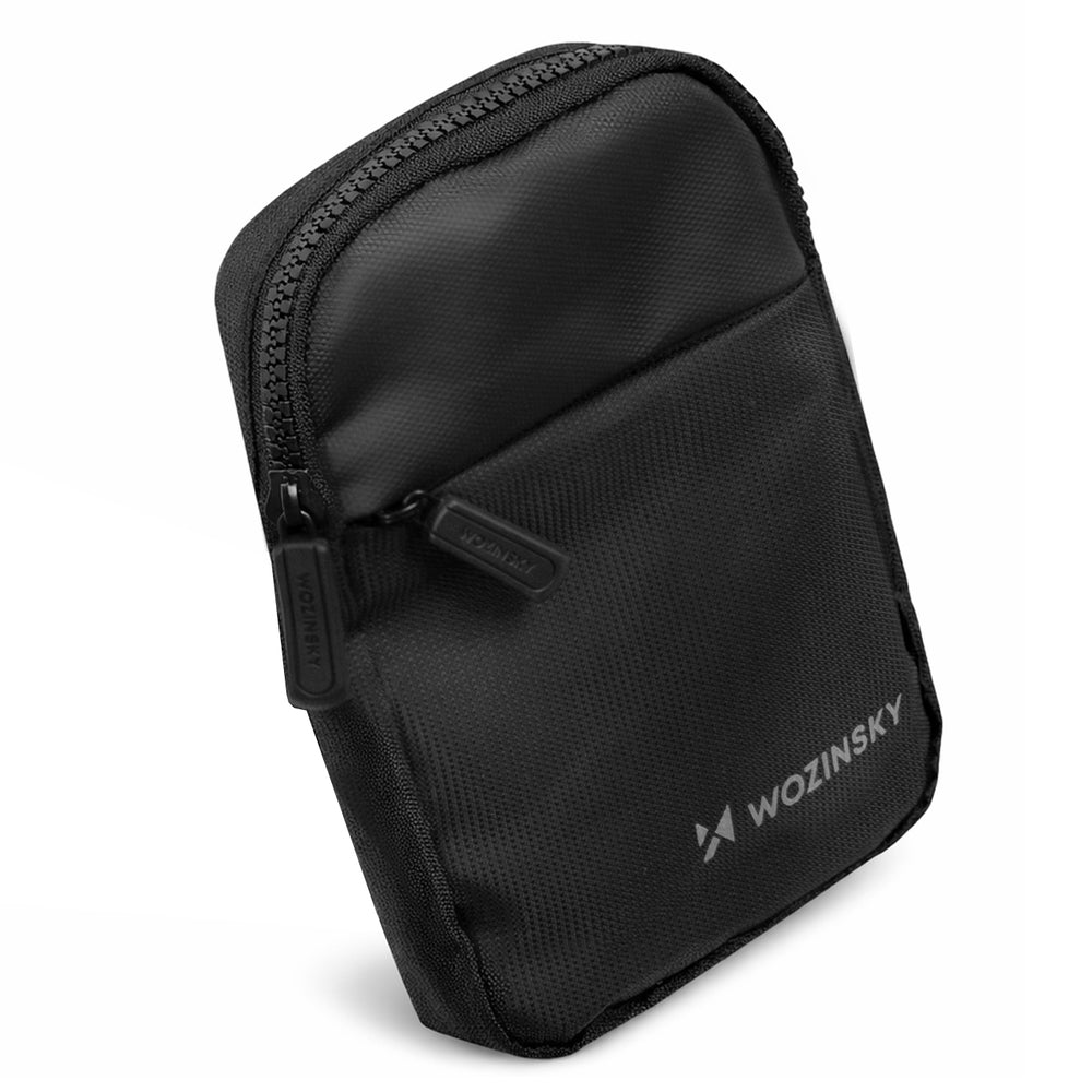 Wozinsky WMS-W1 Unisex Mini skuldertaske Vandtæt dobbelt-kammer til telefon - sort