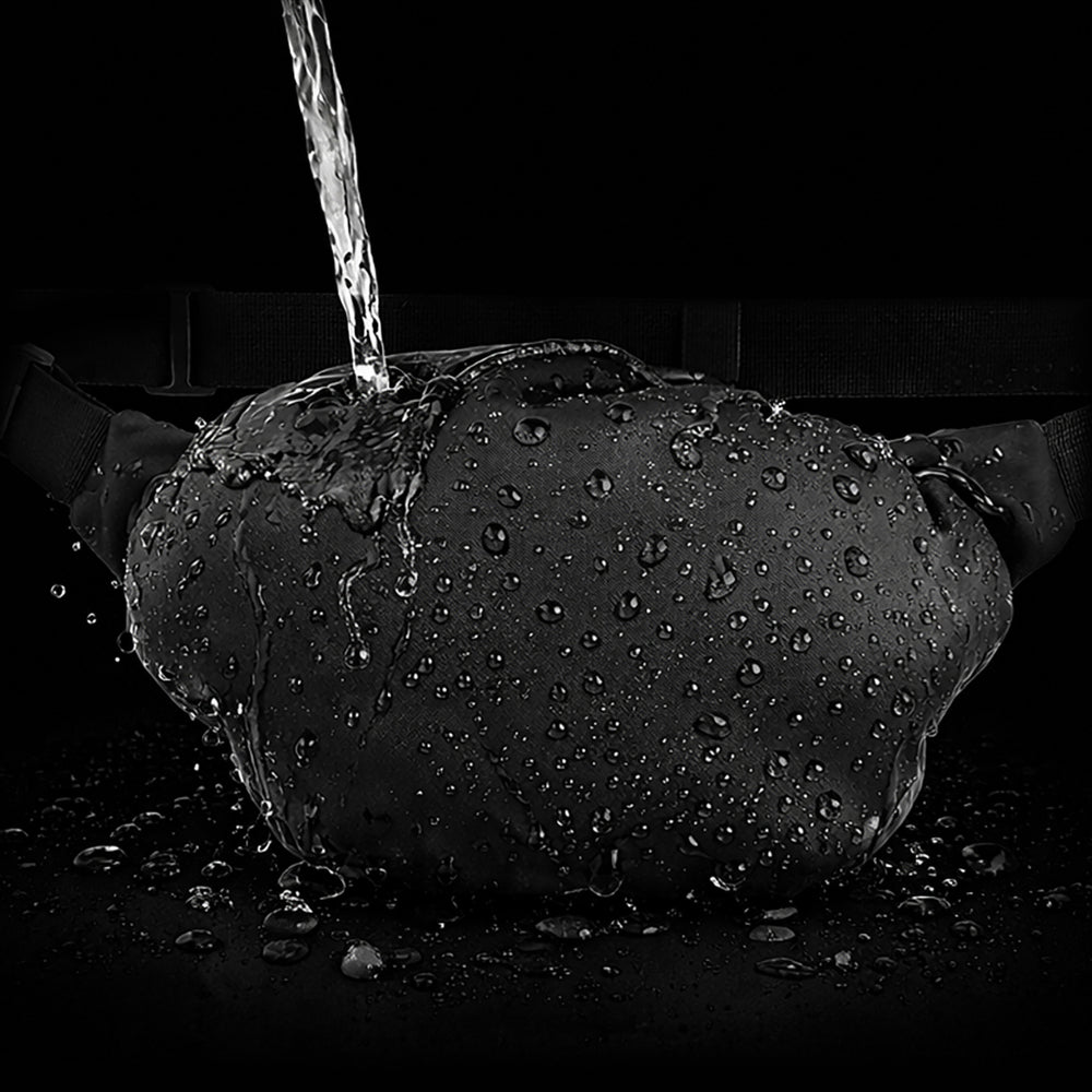 Wozinsky WSB-W1 unisex skuldertaske med justerbar rem, vandtæt - sort