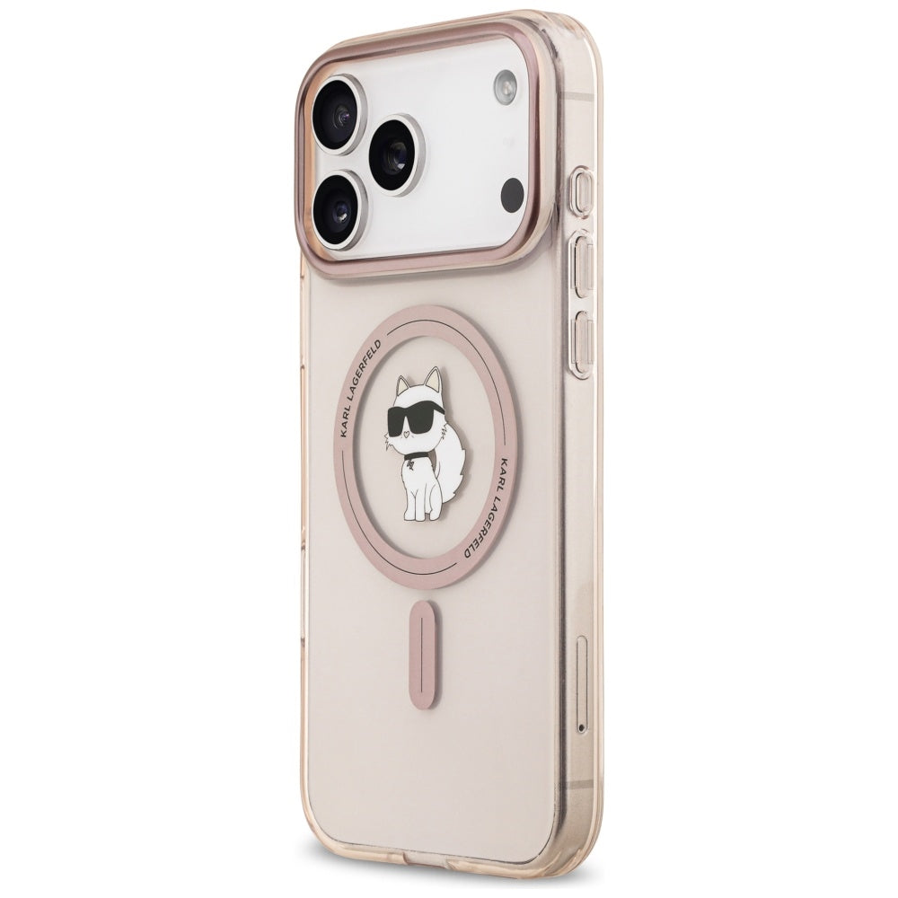 Karl Lagerfeld IML Choupette MagSafe Case til iPhone 17 Pro Max - Pink