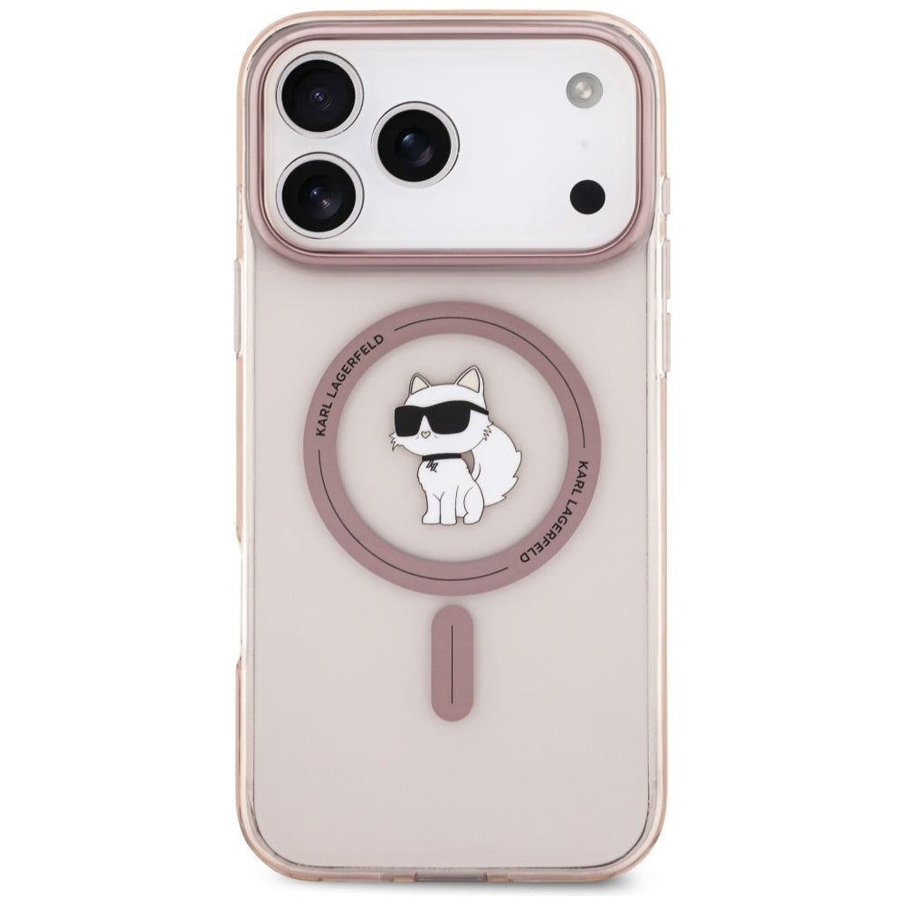 Karl Lagerfeld IML Choupette MagSafe Case til iPhone 17 Pro Max - Pink