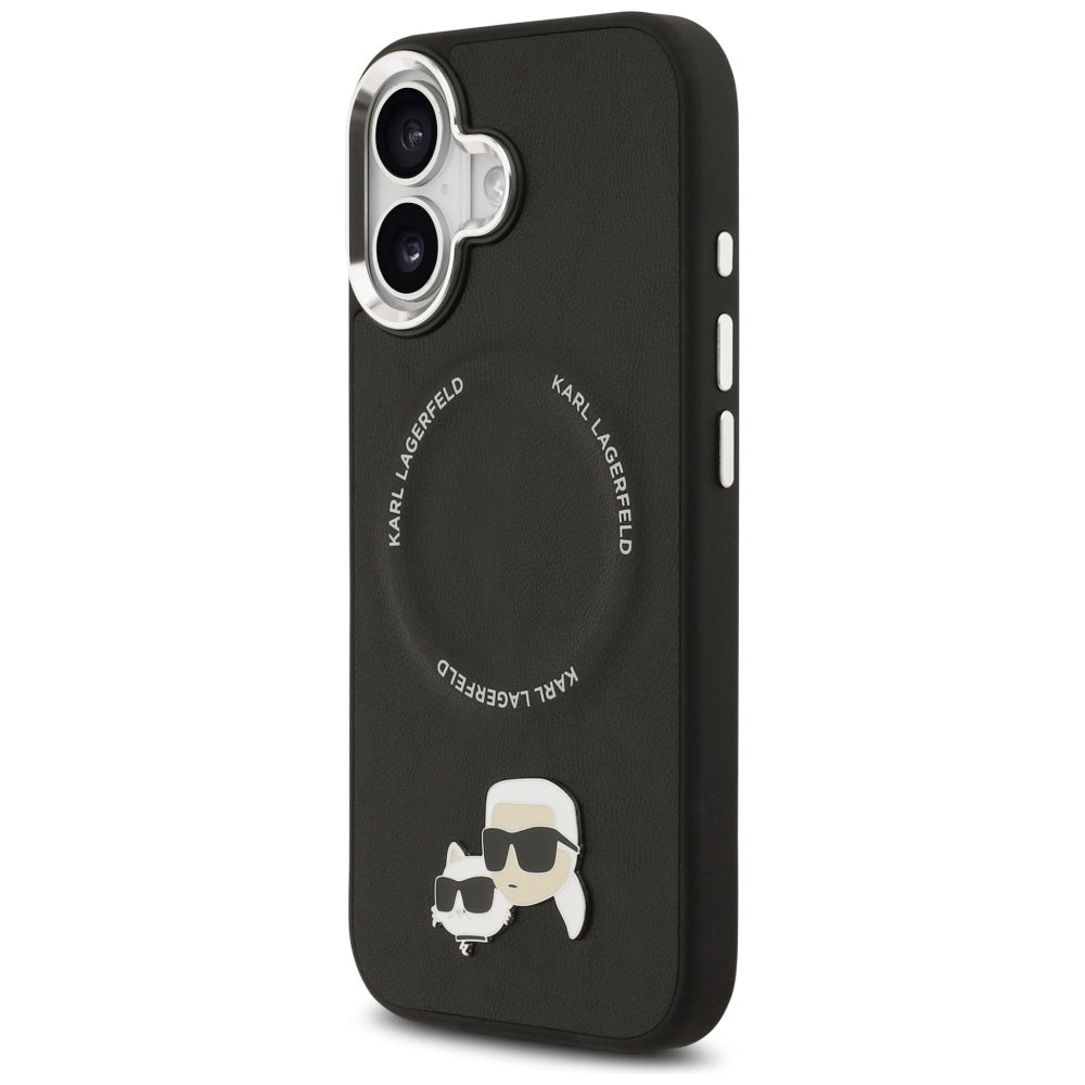 Karl Lagerfeld Karl & Choupette Pins MagSafe Case til iPhone 17 - sort